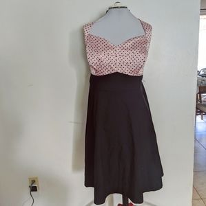 Torrid light pink polka-dotted dress